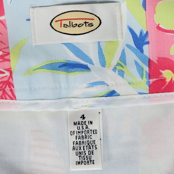 Talbots Seaside Beach Scene Tropical Aloha Print Pencil Skirt - 4 - Picture 5 of 6